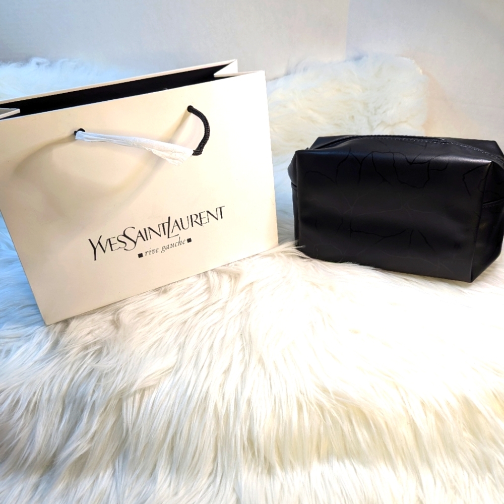 YSL Yves Saint Laurent Parfums Bag Travel Pouch Cosmetic & Gift Shopper Bag Lot